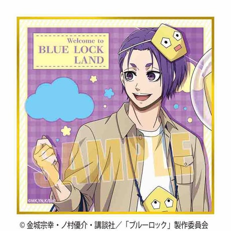 ミニ色紙 ブルーロック/御影 玲王(Welcome to BLUE LOCK LAND★)