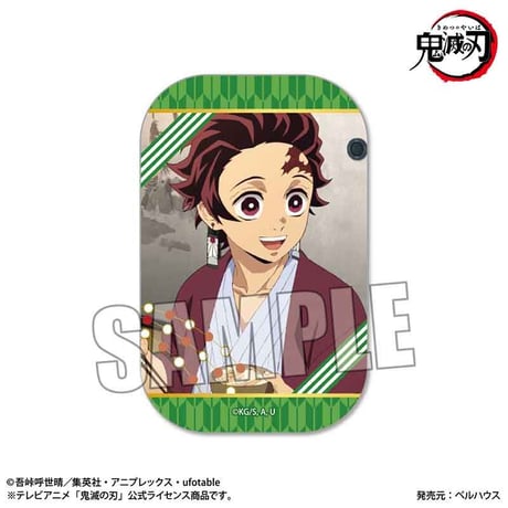 メモリーズスクエア缶バッジ アニメ「鬼滅の刃」刀鍛冶の里編　竈門 炭治郎B