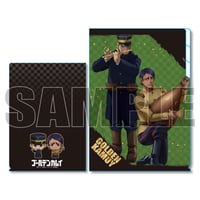 〈再販〉クリアファイル3ポケット 楽器ver. ゴールデンカムイ／B(月島軍曹&鯉登少尉）