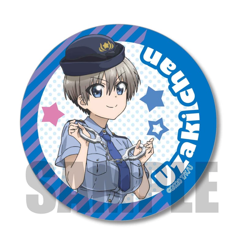 缶バッジ宇崎ちゃんは遊びたい！/宇崎 花(警察官A)_CBUZ-01 | ベル