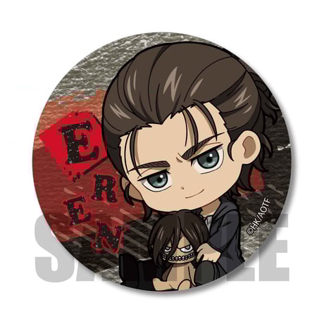<再販>トレーディング缶バッジ  進撃の巨人/ぎゅぎゅっと