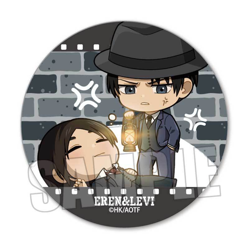 再販〉ぷちめもっ！缶バッジ 進撃の巨人/エレン&リヴァイ | ベルハウス
