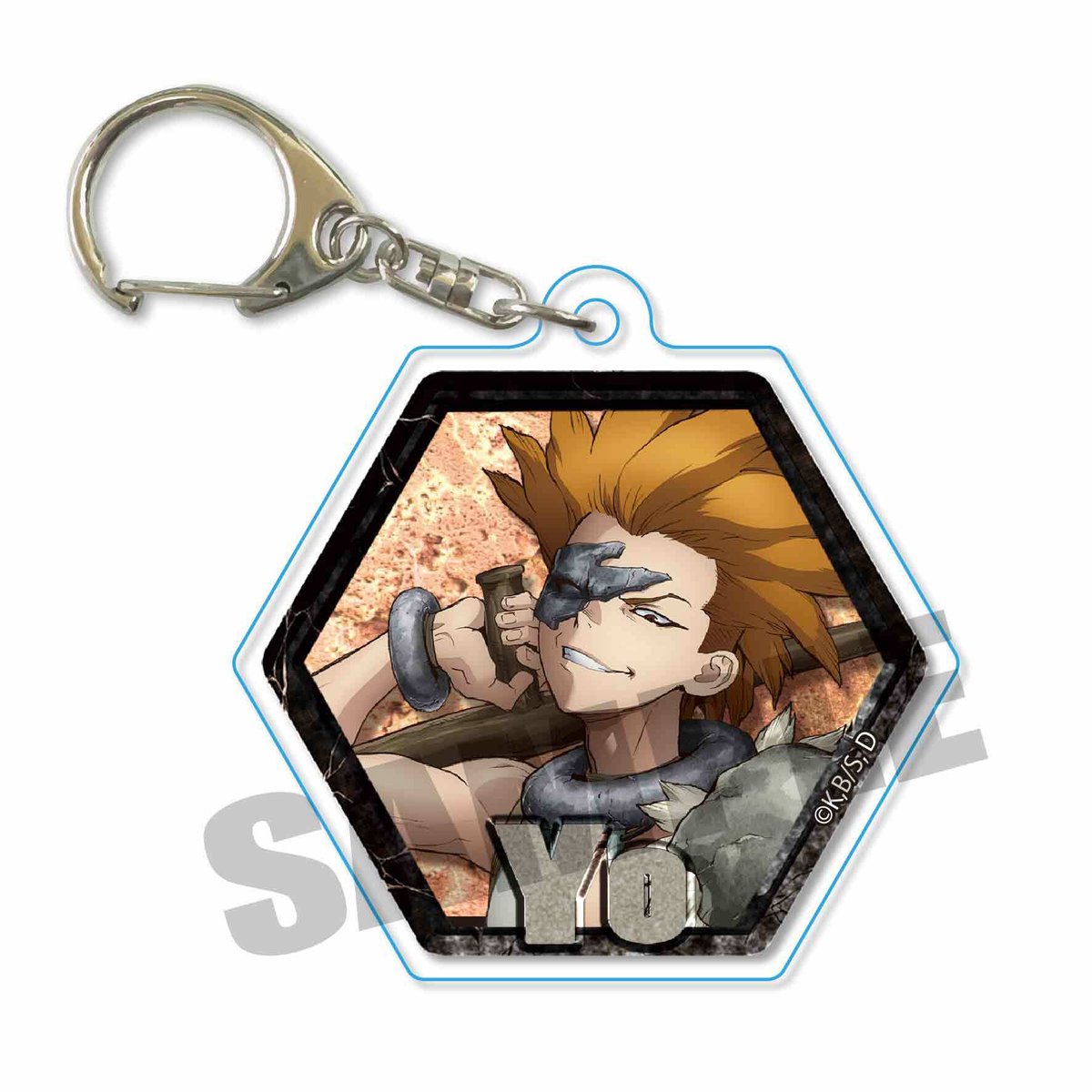 Dr.STONE 上井陽 缶バッジ アクスタ ホログラム缶バッジ(65mm)「Dr.STONE」03/上井陽(場面写イラスト