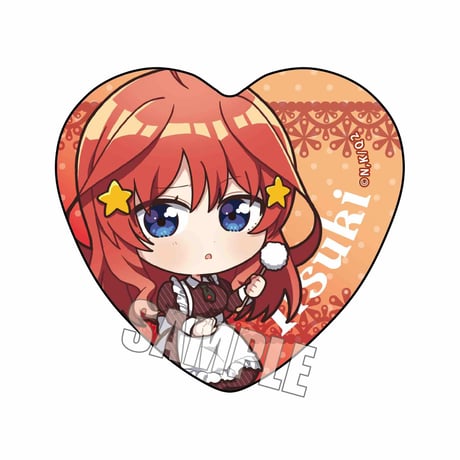 ハート缶バッジ 五等分の花嫁∬/中野 五月 ひざまくらver.