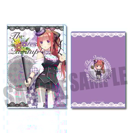 クリアファイル3ポケット 五等分の花嫁∬/中野 二乃 マジシャンver.