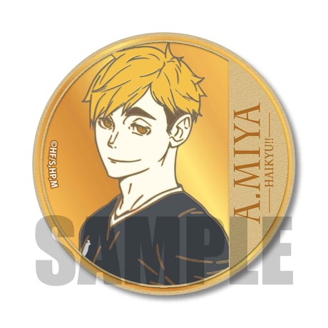 きゃらメダル缶バッジ ハイキュー!! TO THE TOP/宮 侑