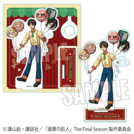 アクリルペンスタンド 進撃の巨人/エレン・イェーガー テーマパークver.