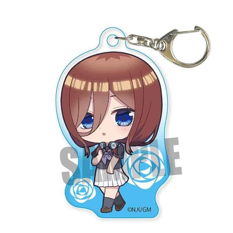 てくトコアクリルキーホルダー 映画 五等分の花嫁/中野 三玖 黒薔薇女子高等学校ver.