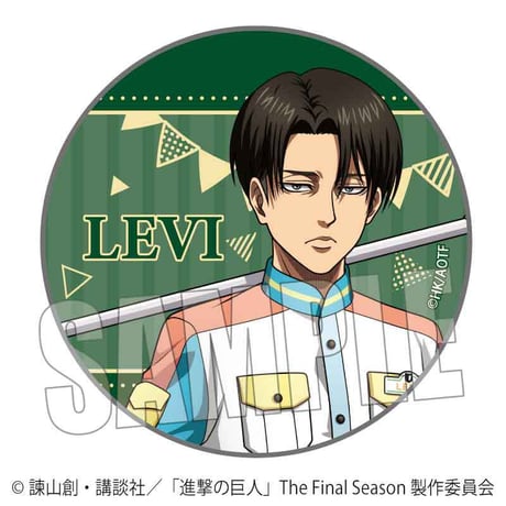 トレーディング缶バッジ 進撃の巨人/テーマパークver.