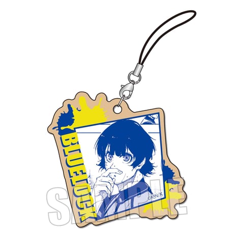 木札ストラップ ブルーロック/蜂楽 廻