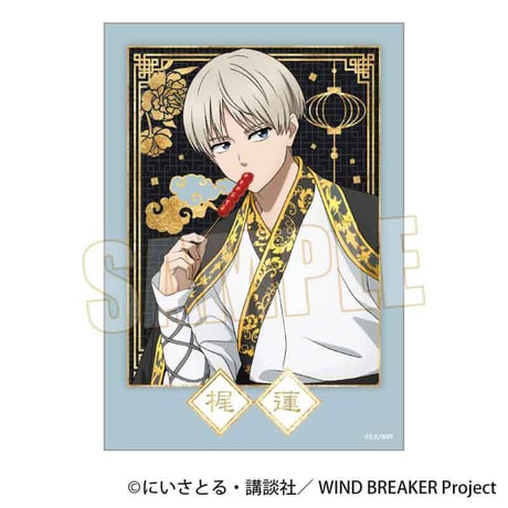 トレーディング箔押しブロマイド WIND BREAKER/玉座ver.