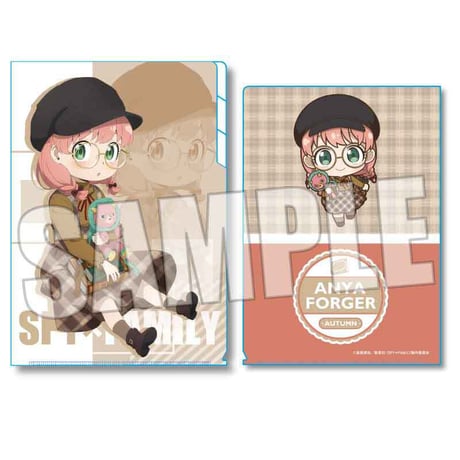 クリアファイル3ポケット SPY×FAMILY/アーニャ・フォージャー (秋ver.)