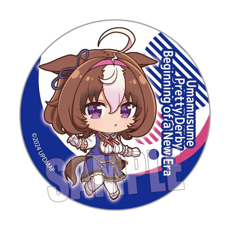 ウマ娘　新時代の扉　ホログラム缶バッジ　メイショウドトウ 劇場版『ウマ娘 プリティーダービー 新時代の扉』らぶいっと