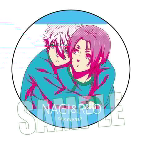 POP-TONE 缶バッジ ブルーロック/凪 誠士郎&御影 玲王