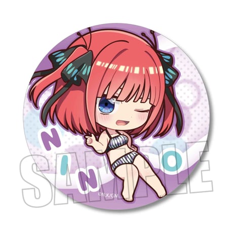 ぷかっしゅ缶バッジ 映画 五等分の花嫁/中野 二乃