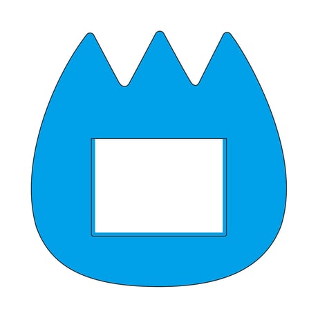 ようちえんバッジ チューリップ(ブルー)