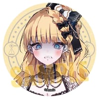 グリッター缶バッジ 魔法少女ノ魔女裁判/佐伯ミリア