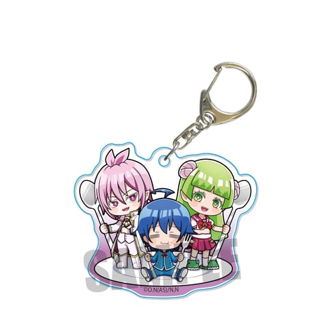 ＜直販サイト限定＞ごちきゃらアクリルキーホルダー「魔入りました！入間くん」/入間＆アズ＆クララ_AKIY-06