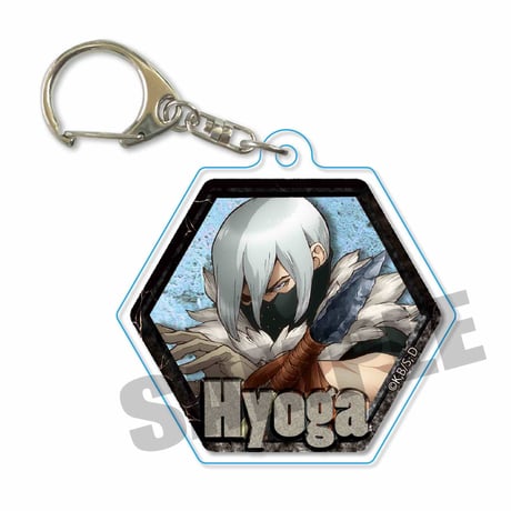 石板キーホルダー Ｄｒ．ＳＴＯＮＥ/氷月_AKBN-06