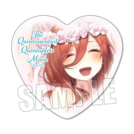 ハート缶バッジ Part2 映画 五等分の花嫁/中野 三玖(ドレス)