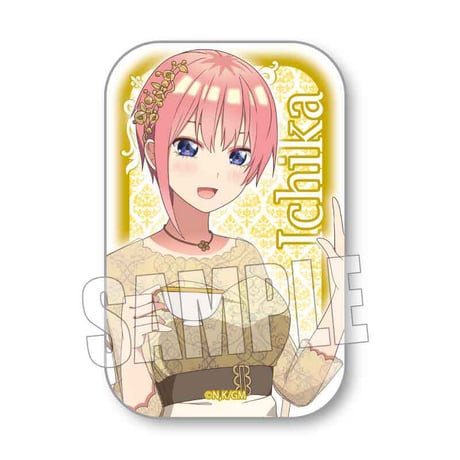 スクエア缶バッジ 映画 五等分の花嫁/中野 一花 ティーブレイクver.