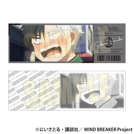 トレーディングチケット風カード WIND BREAKER