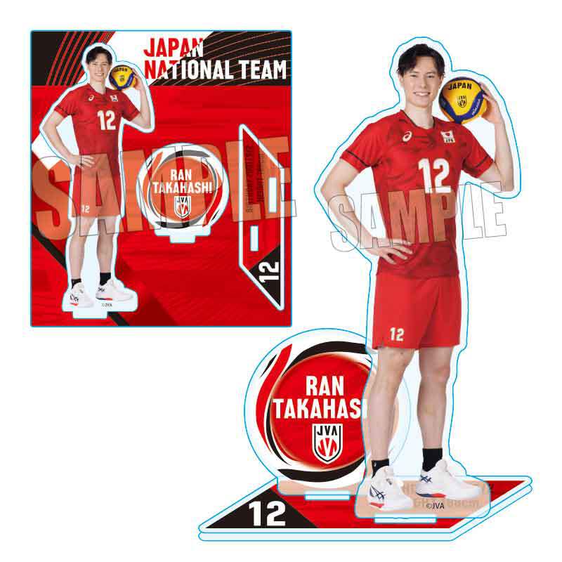 バレーボール男子日本代表VNL2024記念／トレーディングアクリルスタンド バレーボール 男子 日本代表 トレーディング アクリル スタンド 高橋藍