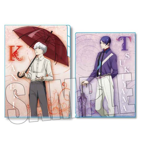 クリアファイル3ポケット 東京喰種トーキョーグール/金木&月山rain ver.
