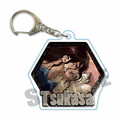 石板キーホルダー Ｄｒ．ＳＴＯＮＥ/獅子王 司_AKBN-05