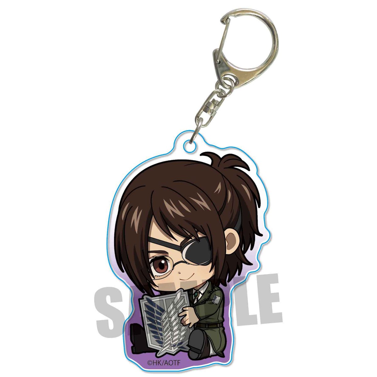 進撃の巨人 ハンジ ゾエ ラバーストラップ アクリルキーホルダー だるま 他 進撃の巨人 ハンジ ゾエ ラバーストラップ アクリルキーホルダー だるま 他