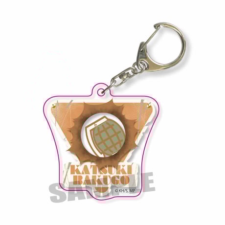 レトロ看板キーホルダー 僕のヒーローアカデミア/爆豪 勝己