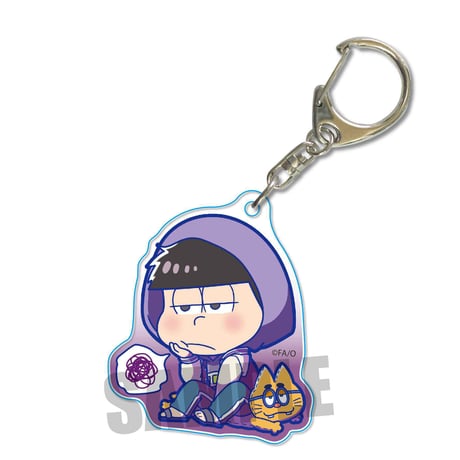 なやむんアクリルキーホルダーおそ松さん/一松_AKOQ-04