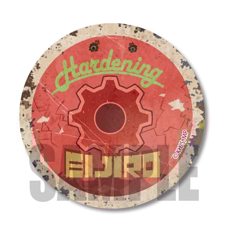 レトロ看板缶バッジ僕のヒーローアカデミア/切島 鋭児郎_CBLH-08