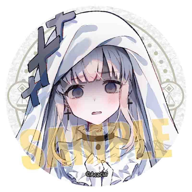 グリッター缶バッジ 魔法少女ノ魔女裁判/氷上メルル | ベルハウスショップ