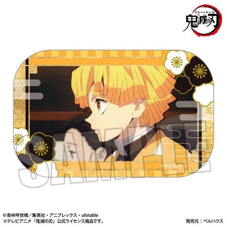 〈再販〉メモリーズスクエア缶バッジ テレビアニメ「鬼滅の刃」無限列車編 我妻 善逸