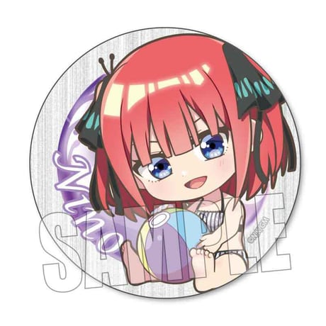 ぎゅぎゅっと缶バッジ 映画 五等分の花嫁/中野 二乃(水着)