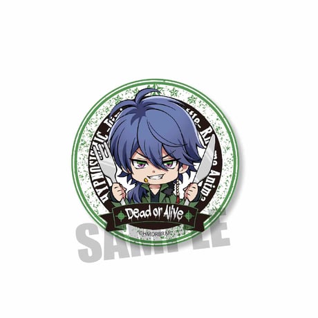 ごちきゃら缶バッジ『ヒプノシスマイク-Division Rap Battle-』Rhyme Anima/有栖川 帝統_CBGJ-09