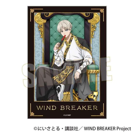 トレーディング箔押しブロマイド WIND BREAKER/玉座ver.
