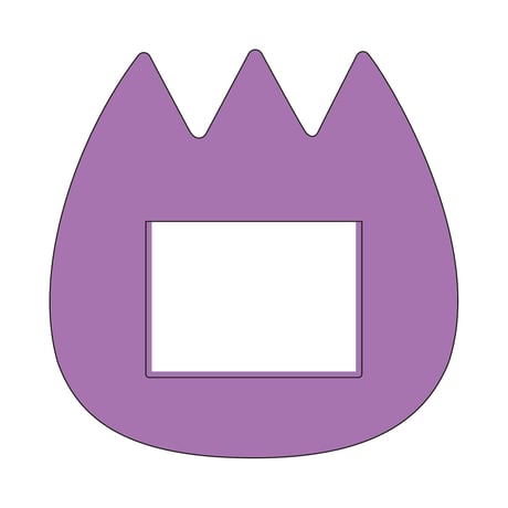 ようちえんバッジ チューリップ(パープル)