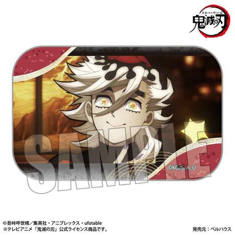 〈再販〉メモリーズスクエア缶バッジ 鬼ver. アニメ「鬼滅の刃」刀鍛冶の里編/童磨