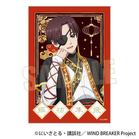トレーディング箔押しブロマイド WIND BREAKER/玉座ver.