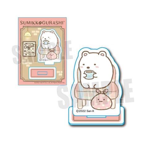 〈再販〉ミニスタンド すみっコぐらし/しろくま&ふろしき