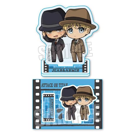 〈再販〉ぷちめもっ！ミニスタンド 進撃の巨人/ジャン&アルミン