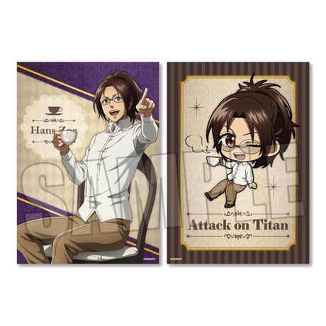 らくピタポスター 進撃の巨人/ハンジ・ゾエ ティーブレイクver.