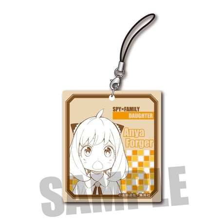 スクエア木札ストラップ SPY×FAMILY/アーニャ・フォージャー