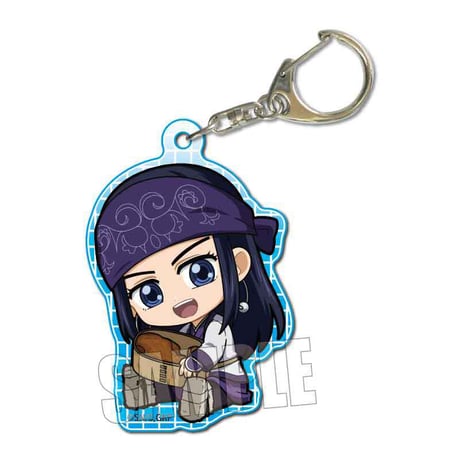 〈再販〉ぎゅぎゅっとアクリルキーホルダー もぐもぐver. ゴールデンカムイ／アシ(リ)パ(味噌)