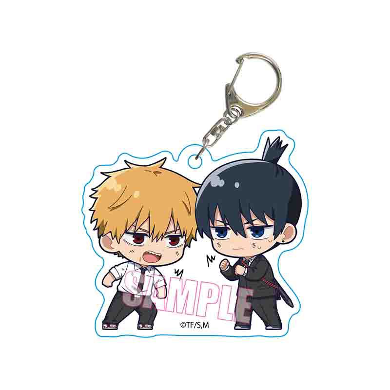 ぷちめもっ！アクリルキーホルダー チェンソーマン/デンジ&早川