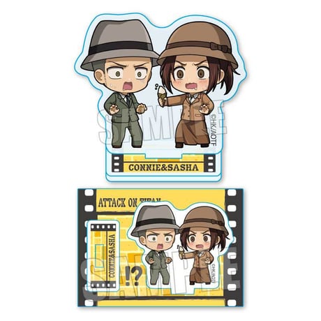 〈再販〉ぷちめもっ！ミニスタンド 進撃の巨人/コニー&サシャ