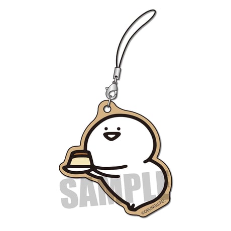 <再販>木札ストラップ お文具といっしょ/どうぞ