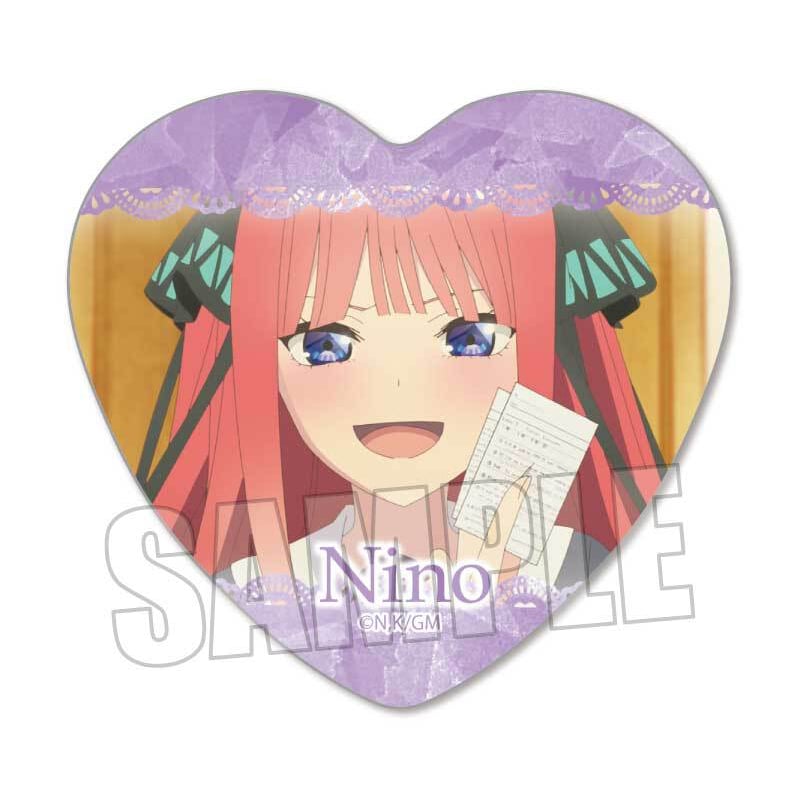 ハート缶バッジ Part2 映画 五等分の花嫁/中野 二乃(黒薔薇女子高等